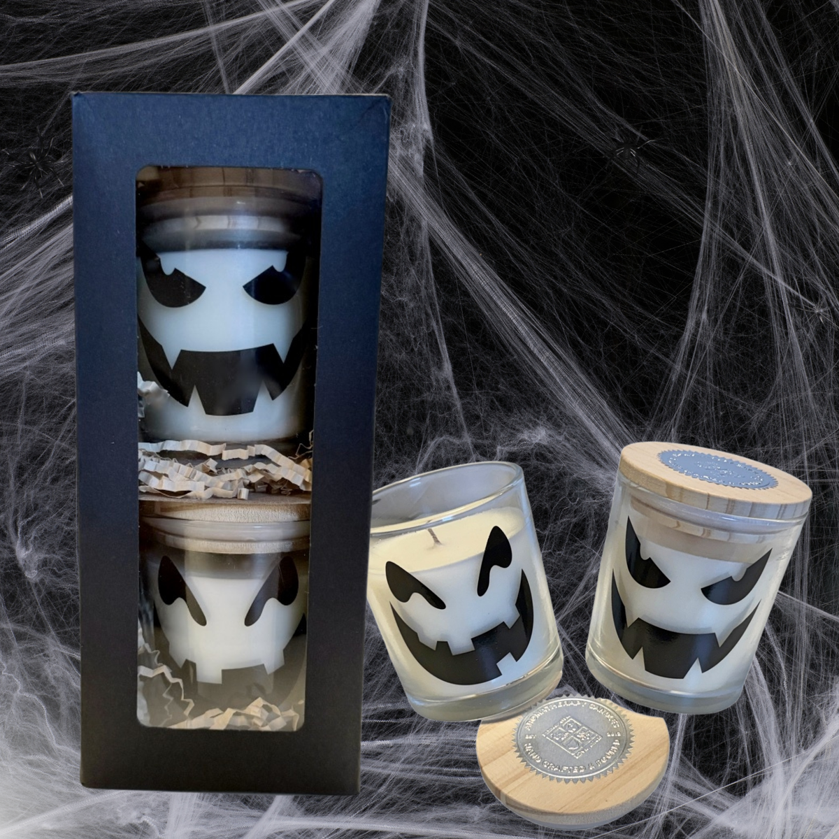 Jack-O-Lantern Luminary Candle Set